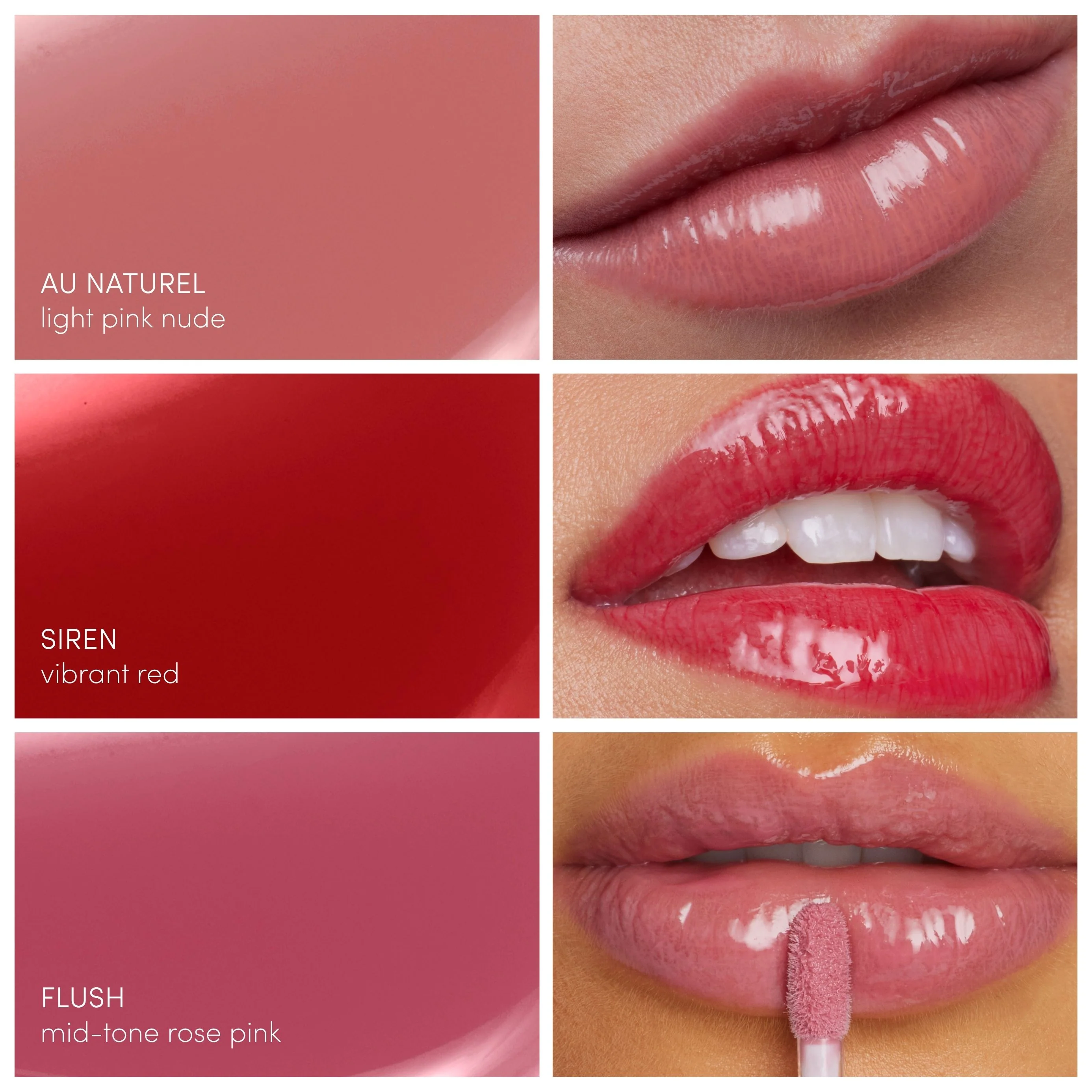 Glaze & Glow Colorluxe High Impact Lip Glaze Mini Trio - Image 3